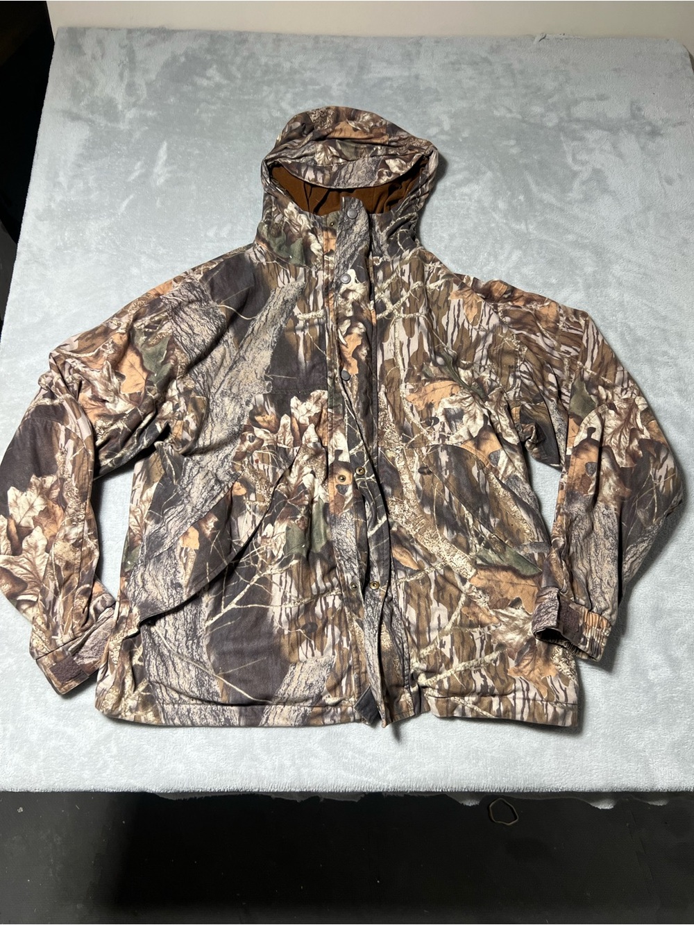 Cabelas Dry-Plus Jacket Men’s Large Realtree Camo Hunting Hooded Mens Size XL